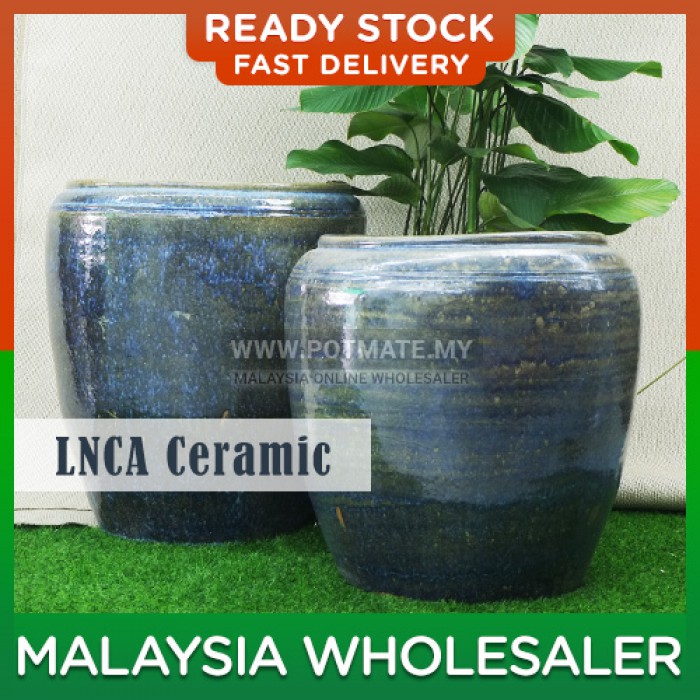 54cm - LNCA Ceramic Shape Flower Pot Indoor Outdoor Garden Landscape Decoration