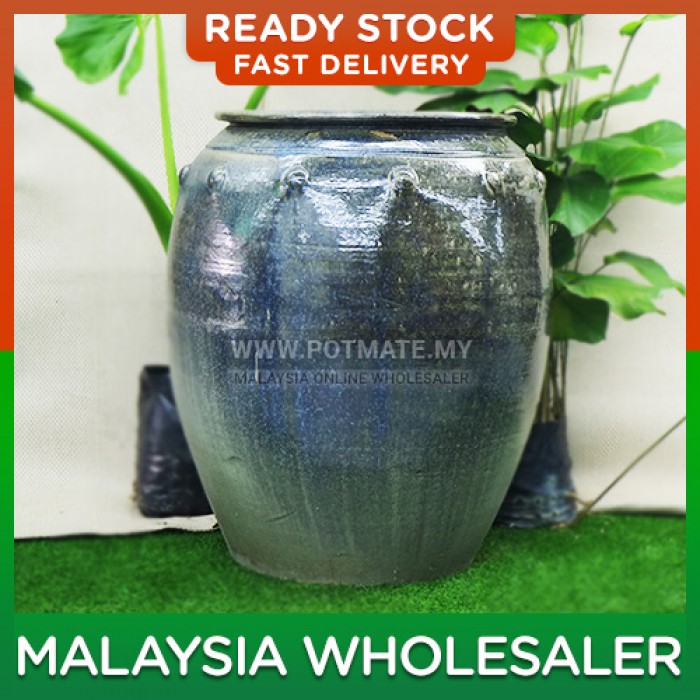 82cm - SCA XXL Emerald Sapphire Ceramic Shape Flower Pot Indoor Outdoor Garden Landscape Decoration