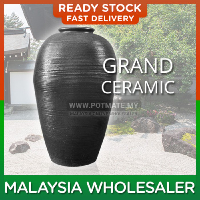 DL VASE XL Tall Shape Grand Ceramic Texture Flower Pot Indoor Outdoor Garden Landscape Decoration
