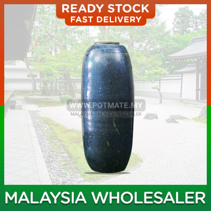 DL Emerald Sapphire Short Shape Grand Ceramic Flower Pot Indoor Outdoor Garden Landscape Decoration