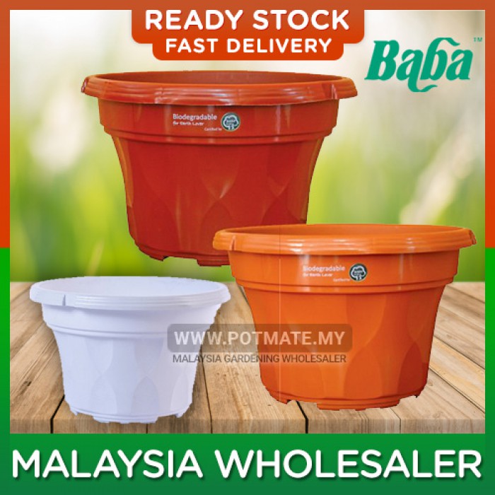 (21cm) Baba BI-SC-220 SC Series Compatible with Hanging Biodegradable Flower Pot Home Garden Nursery Pasu Bunga Plastik