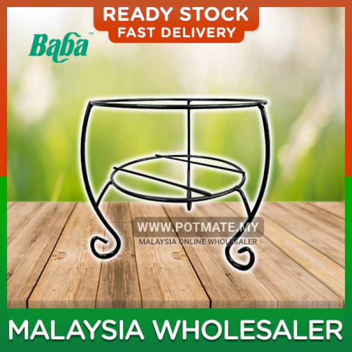 27cm - Baba WT-98 Pot Iron Stand - For Holding Garden Pot [Suitable Pot BI-RD-310, 3470-A, 911 Saucer]